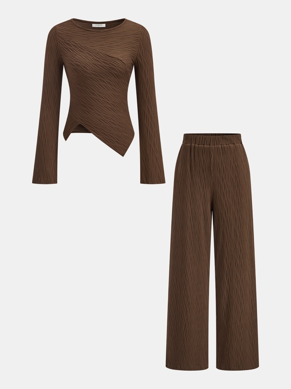 New! Never Worn W Tags Brown Women's Two-Piece Set
